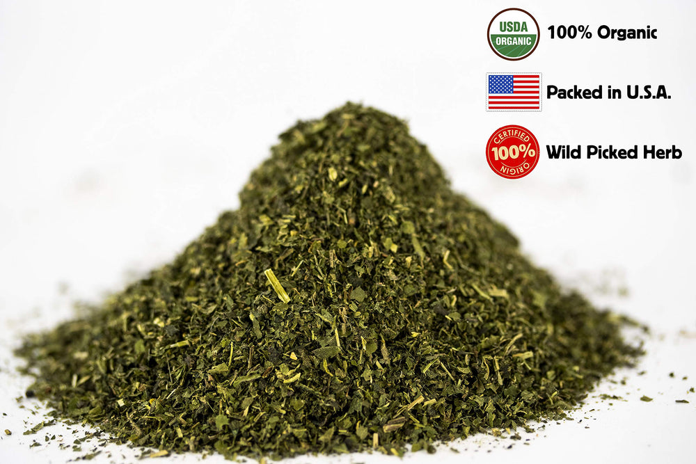 US Wellness Naturals wild-harvest nettle vibrant green needles for a comforting cup