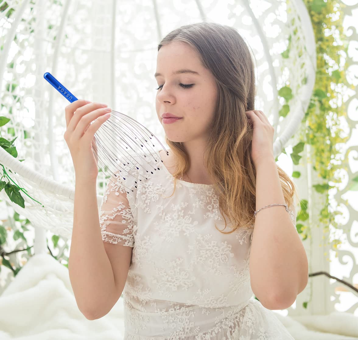 USAGA dedos articulados masaje cabelludo sensación relajante diaria