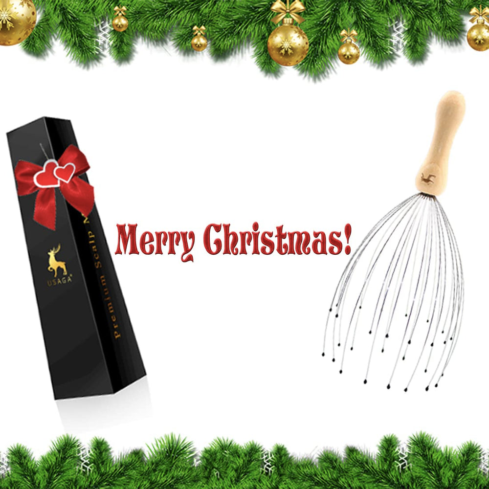 Regalo ideal para Navidad o cumpleaños, con mango de madera.