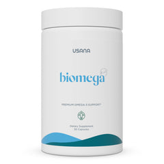 USANA BiOmega bottle front view for daily wellness routine