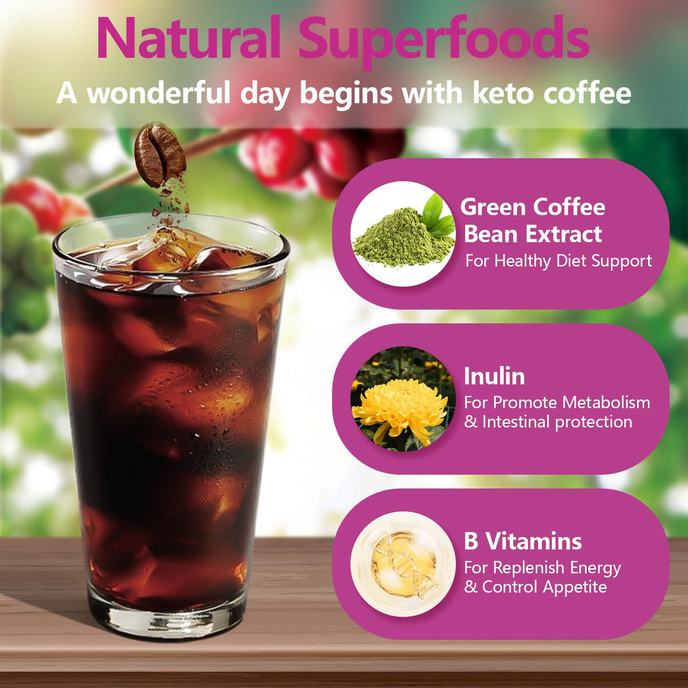 USTAR Skinny Coffee gluten-free instant coffee cup offers quick focus.