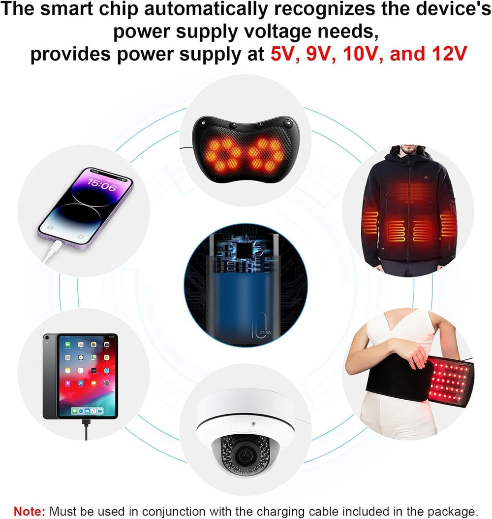 USUIE power pack included for cordless use during workouts