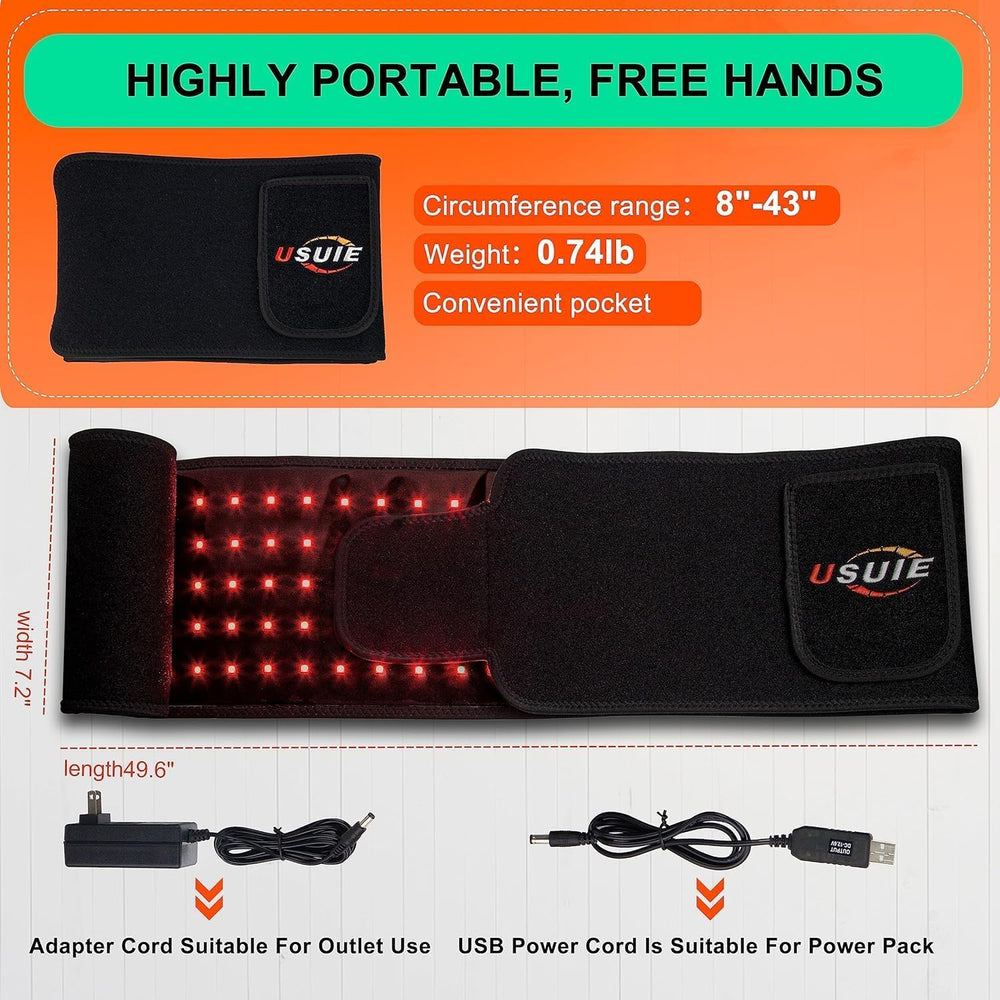 USUIE travel-ready belt with compact design and carry pouch