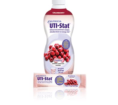 UTI-Stat Nutricia case-pack of 4 bottles for easy stocking and medical nutrition.