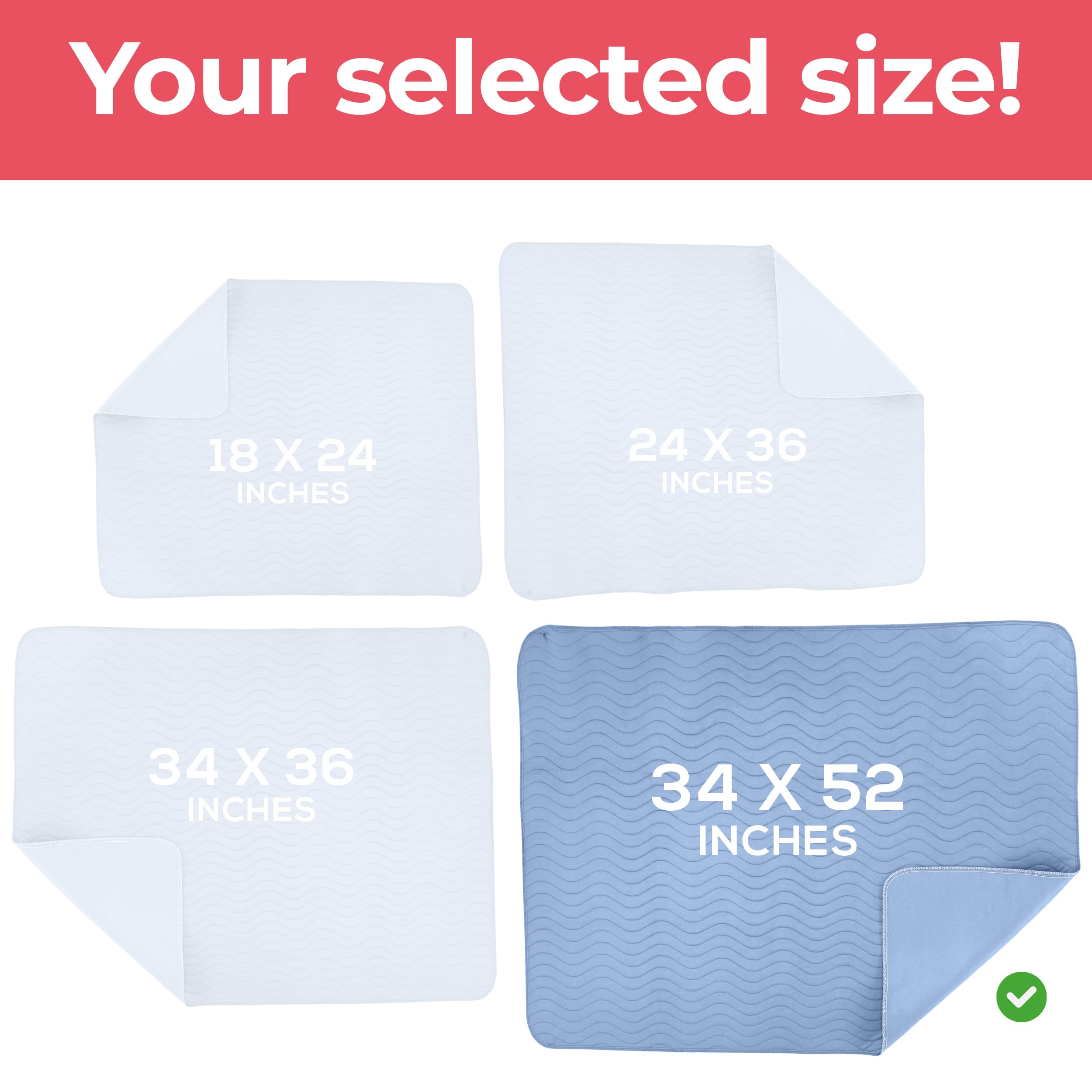 Utopia Bedding underpads are machine washable for extensive reuse.