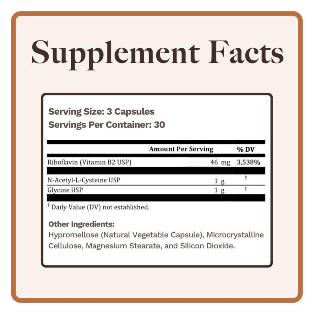 Utzy Naturals GlyNAC+ capsules close-up highlighting vegetarian capsules for easy daily use