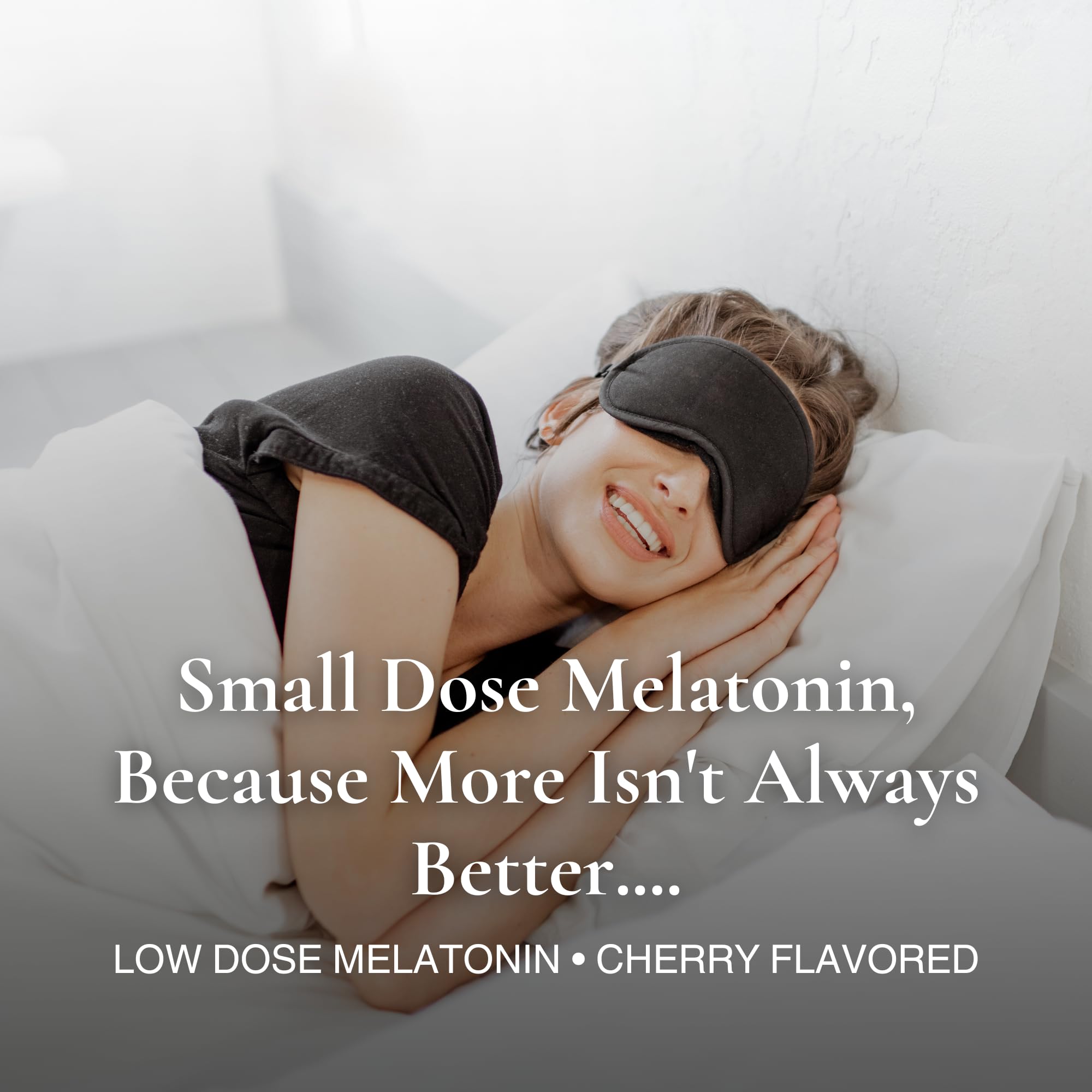 Utzy Naturals Micro Melatonin cherry flavor enhances bedtime taste.