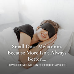 Utzy Naturals Micro Melatonin cherry flavor enhances bedtime taste.