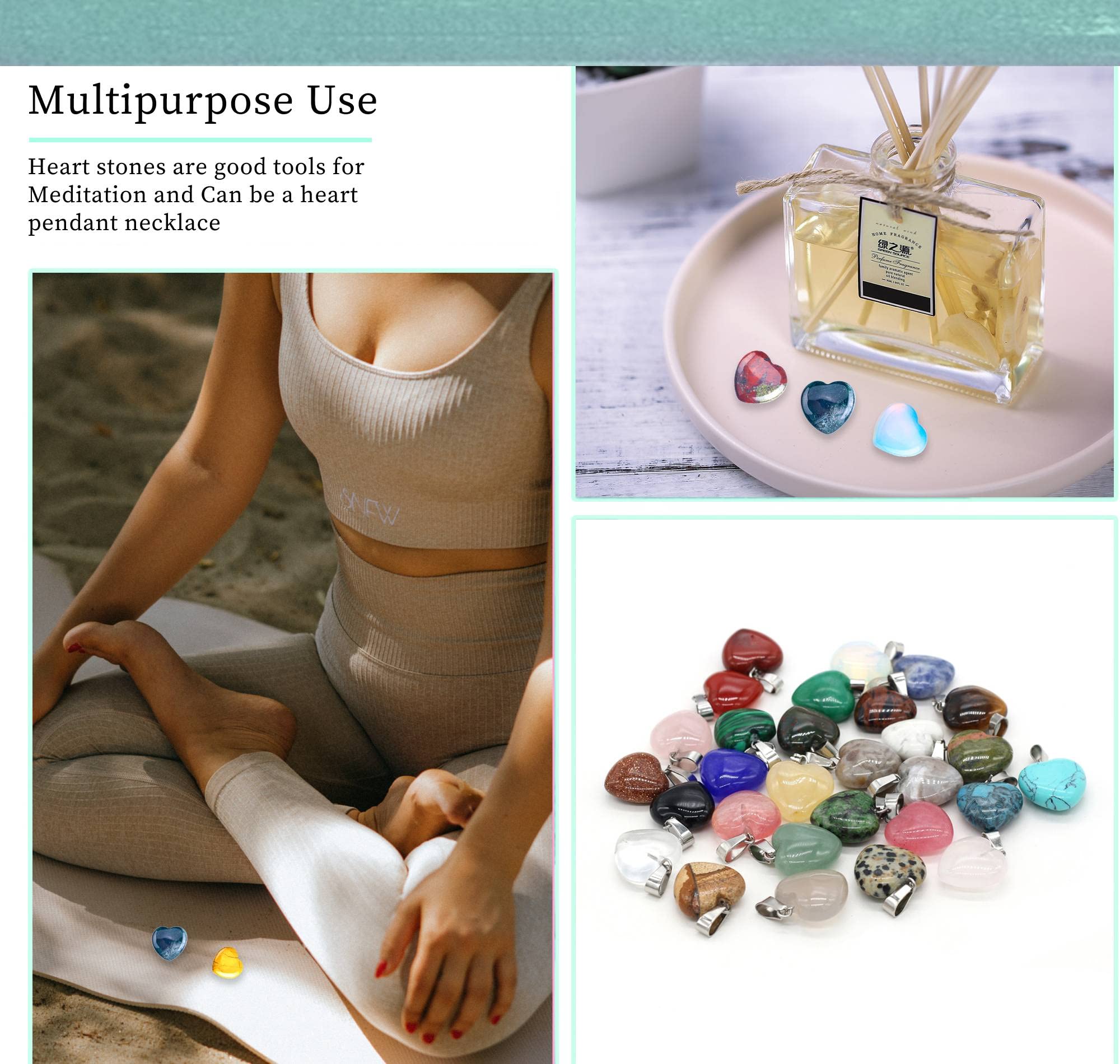 UU UNIHOM malachite heart crystal for visual focus and stylish accents.