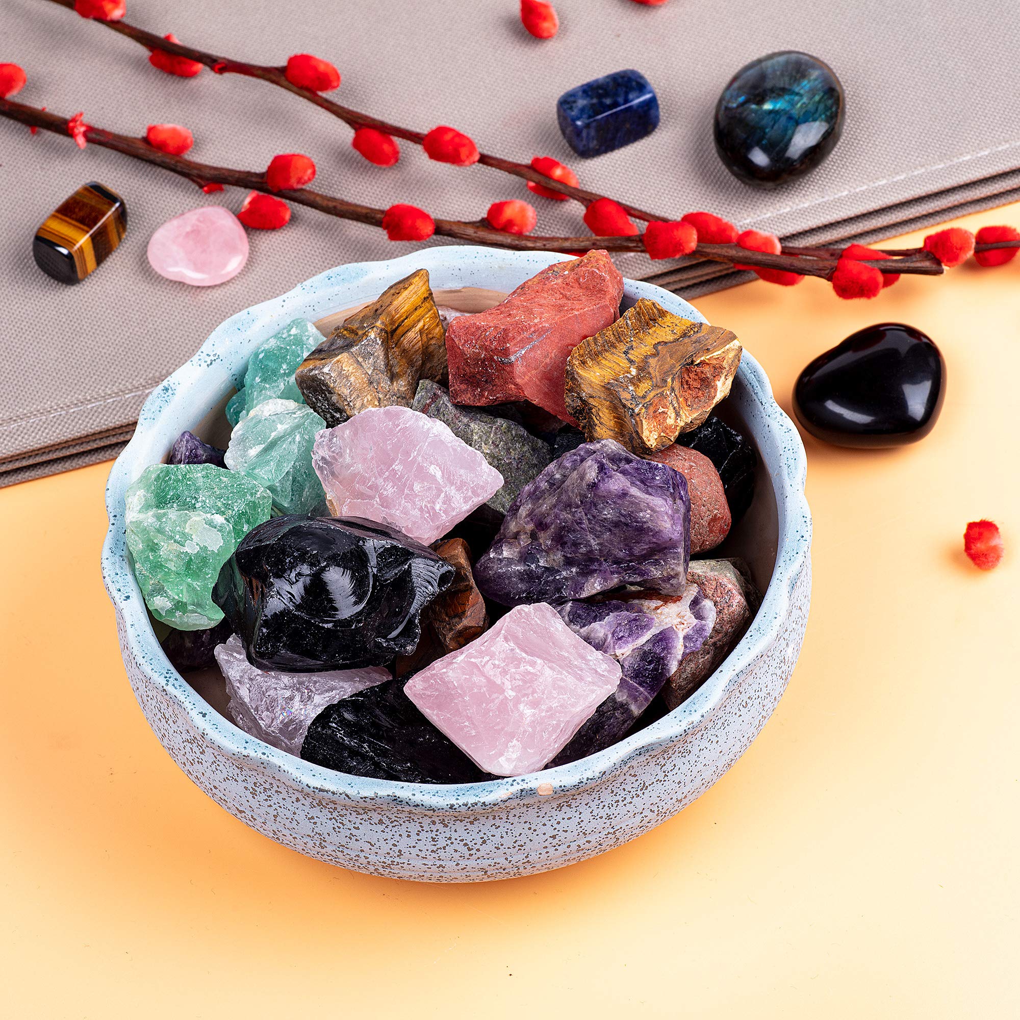 UU UNIHOM Madagascar rough stones for wire wrapping and jewelry projects