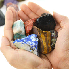 UU UNIHOM Madagascar rough stones ready for tumbling, polishing, and display