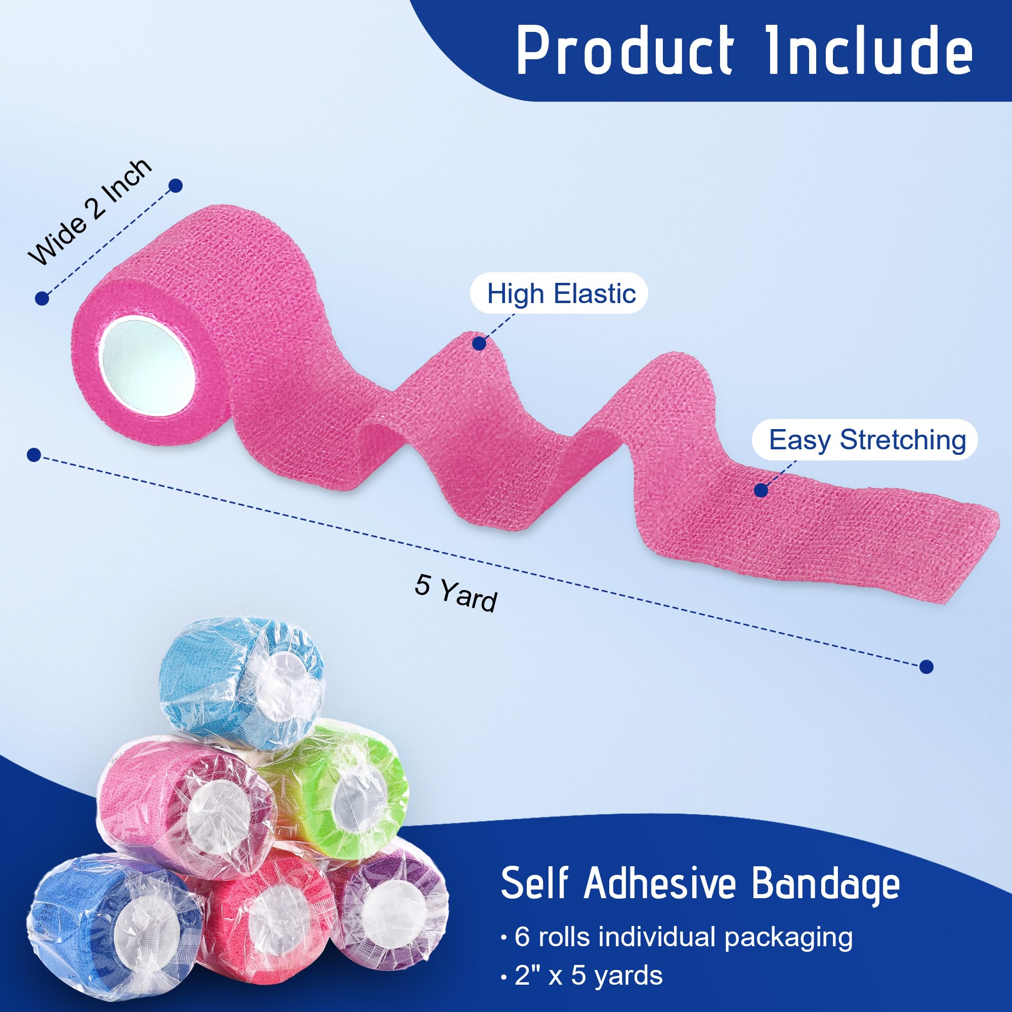 UUMEE elastic bandage wrap fits wrist and ankle for comfortable support