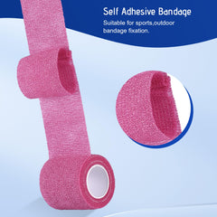 UUMEE sweat resistant bandage wrap stays in place during activity