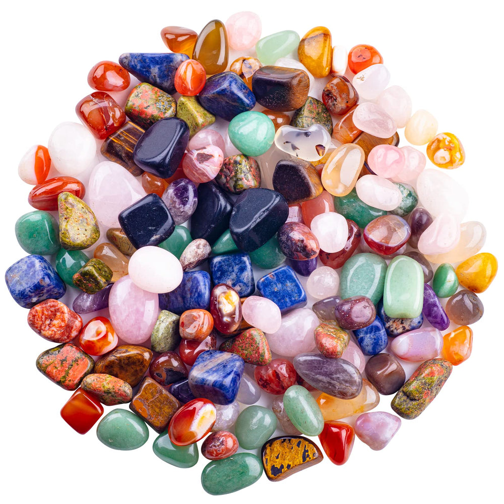 UU UNIHOM amethyst tumbled stones for focus and peaceful energy