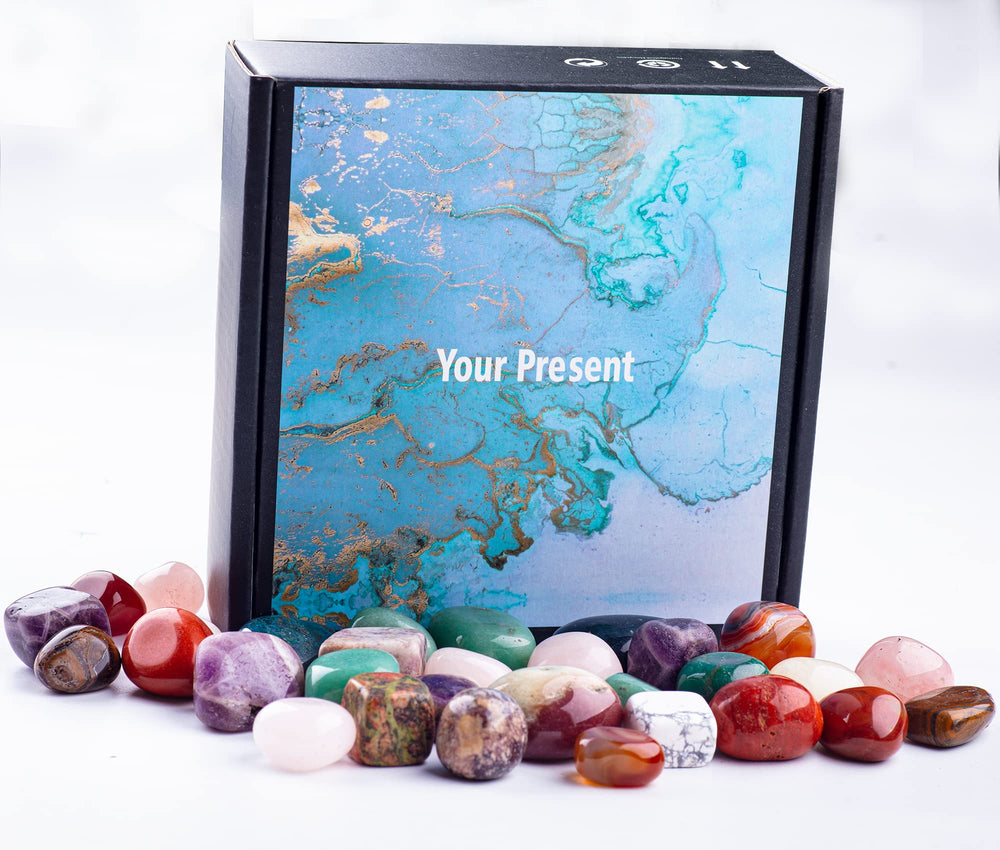 UU UNIHOM moss agate stones for natural texture in crafts and talismans