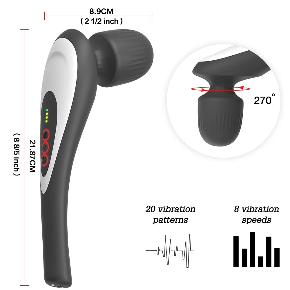 UV STYLISH massager percussion head targets tight knots for quicker recovery.