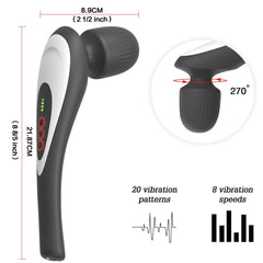 UV STYLISH massager percussion head targets tight knots for quicker recovery.