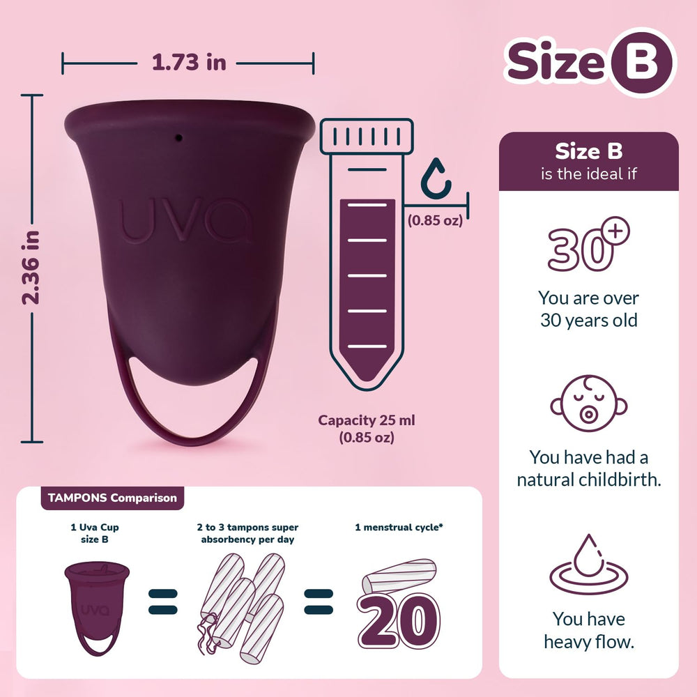 UVA leak-proof rim design supports all-day confidence.