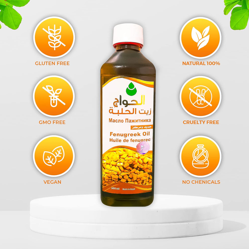UVUBXT hair-skin-care-application demonstrates fenugreek oil for hair shine and skin conditioning.