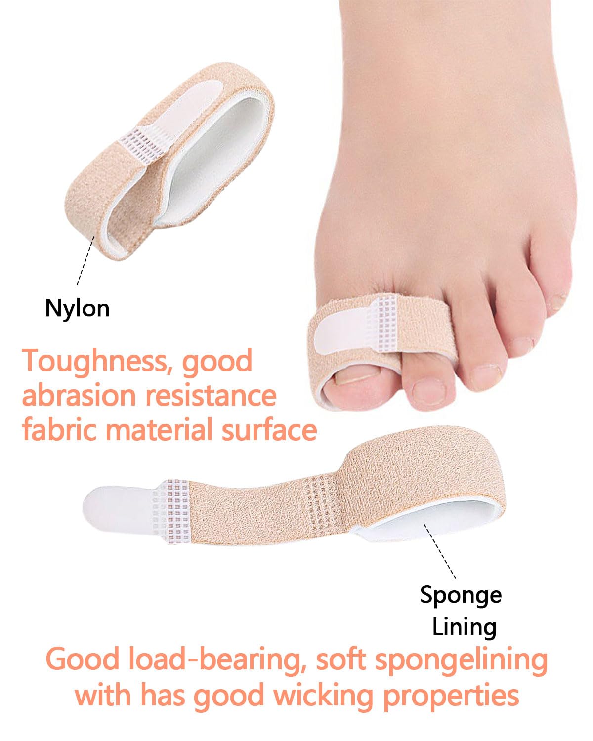 Uwbettry broken toe protection wrap provides shielding during healing