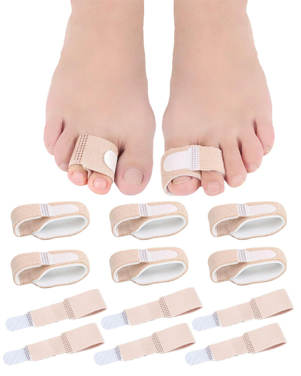 Uwbettry hammertoe corrector wrap with soft cushion for daily comfort and toe alignment