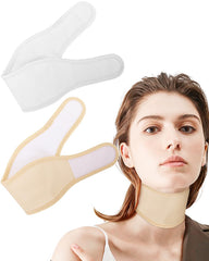 Uwbettry thyroid neck wrap inner bamboo cotton for gentle skin contact
