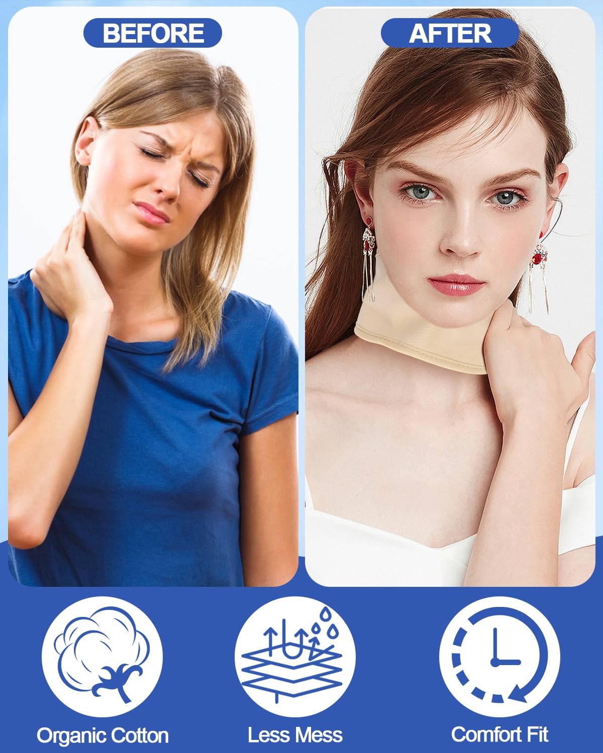 Uwbettry lightweight neck wrap ideal for on the go use