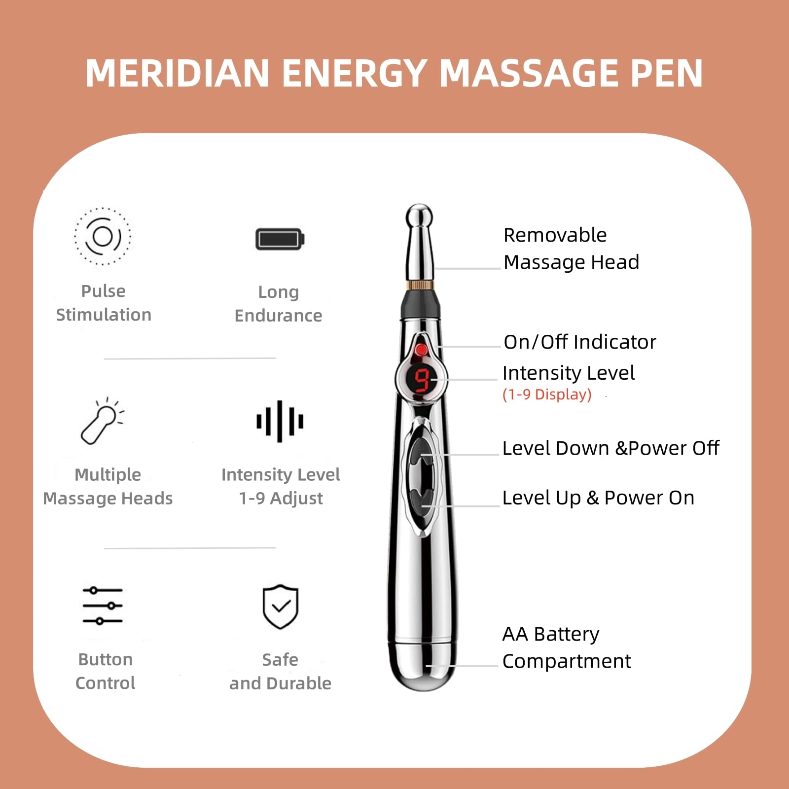 UYGHHK 3-in-1 with interchangeable heads demonstrates customizable self-massage options.