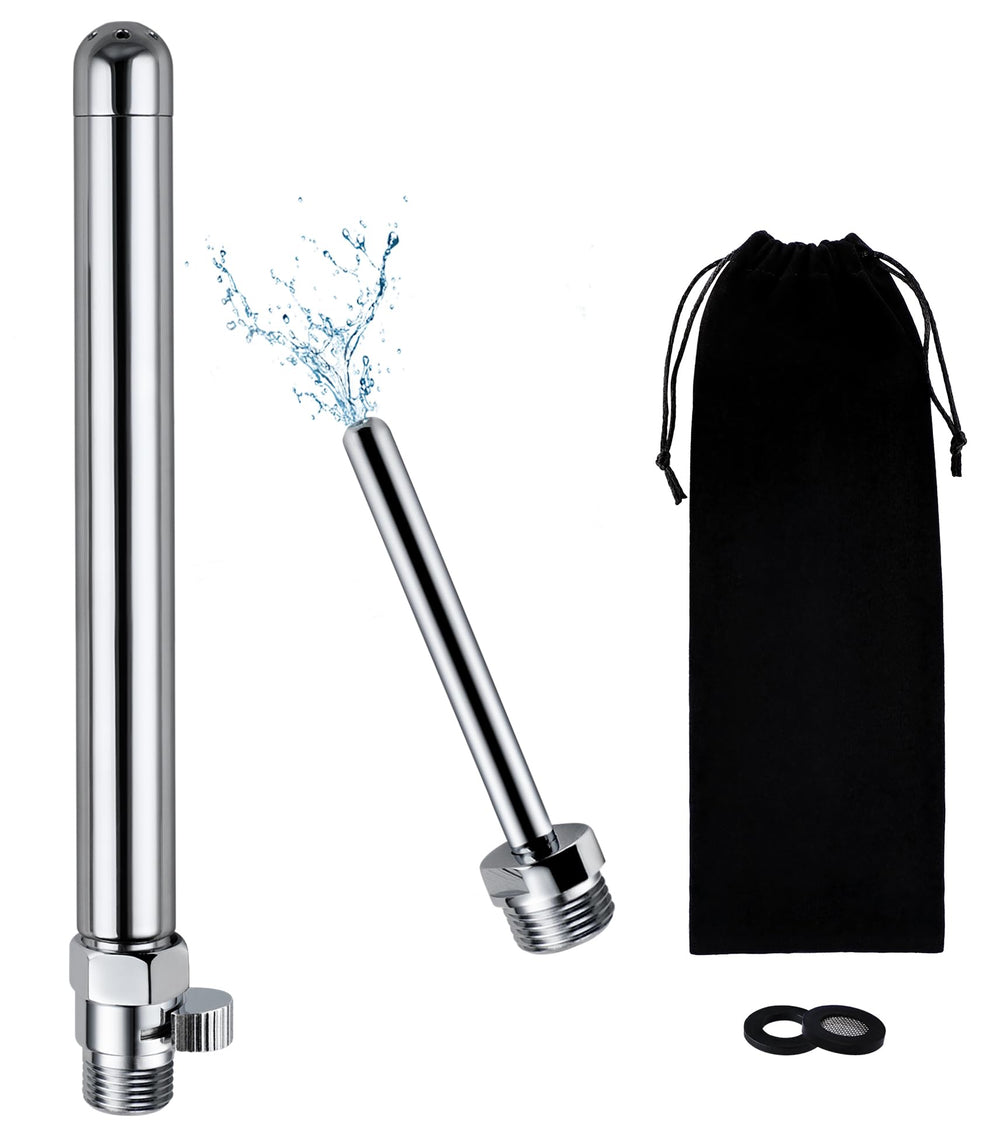 V-Frankness Shower Enema Kit with 9-inch nozzle for thorough home cleansing