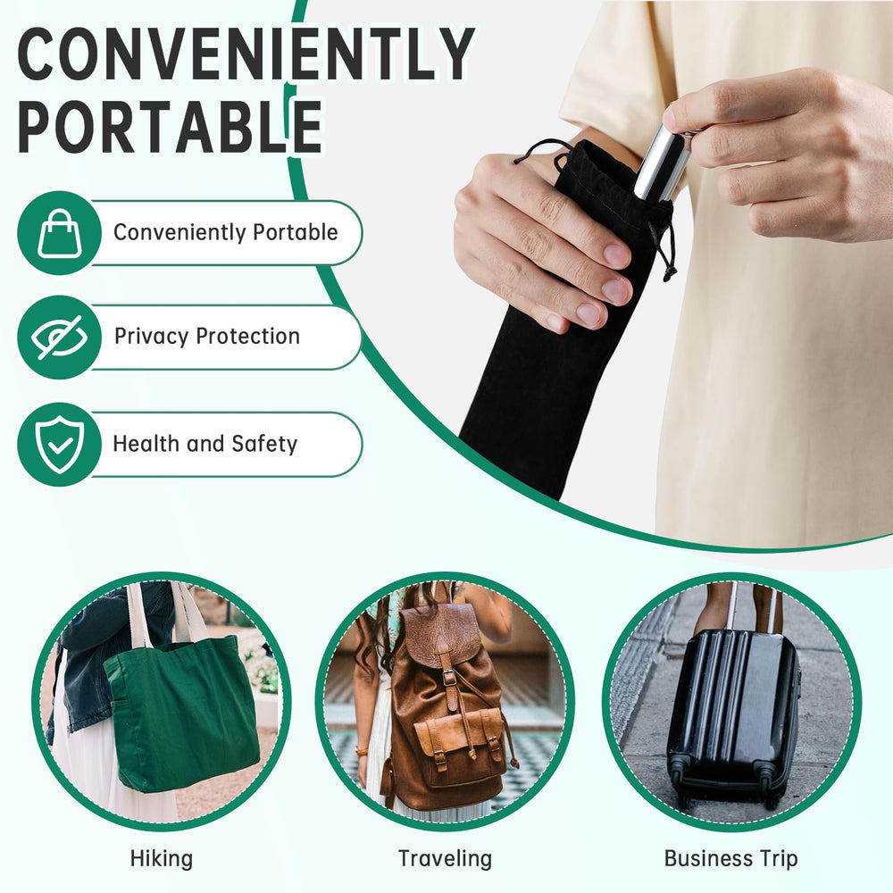 V-Frankness Shower Enema Kit velvet storage bag for travel convenience