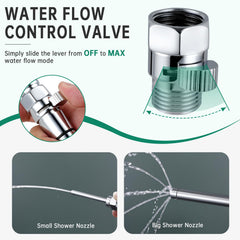 V-Frankness Shower Enema Kit water-flow valve enables precise pressure control