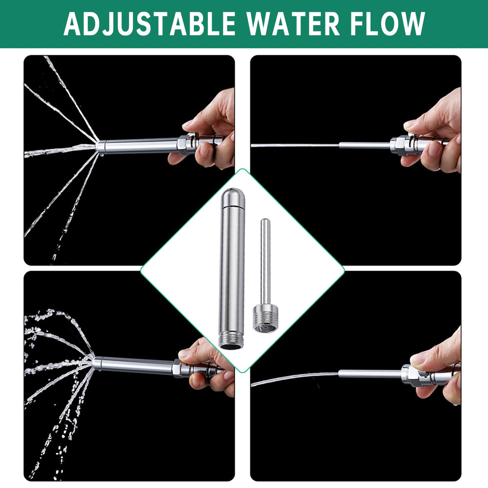 V-Frankness diverter-equipped system simplifies transitions between cleansing modes.