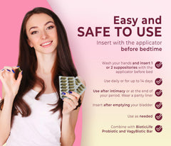Appctator in use with V-Rescue suppository for hygienic insertion.