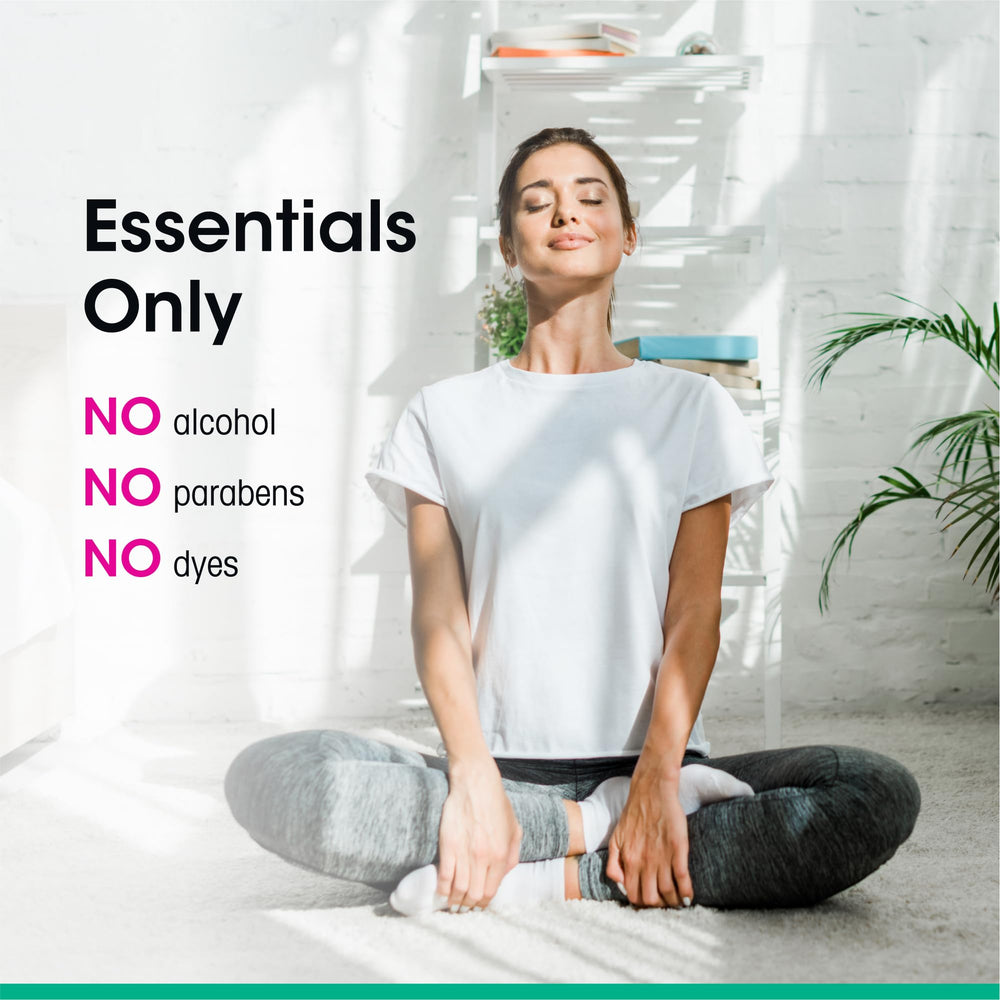 vH essentials fragrance-free formula avoids sting and harsh scents.