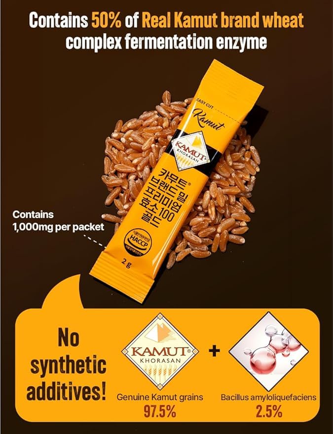 VA Vitamin Village Kamut enzyme powder in smoothie.