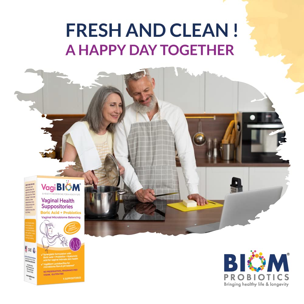 VagiBiom made in USA stamp indicates quality and manufacturing transparency.