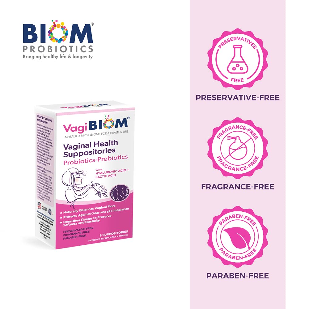 VagiBiom vegan natural ingredients free from additives.