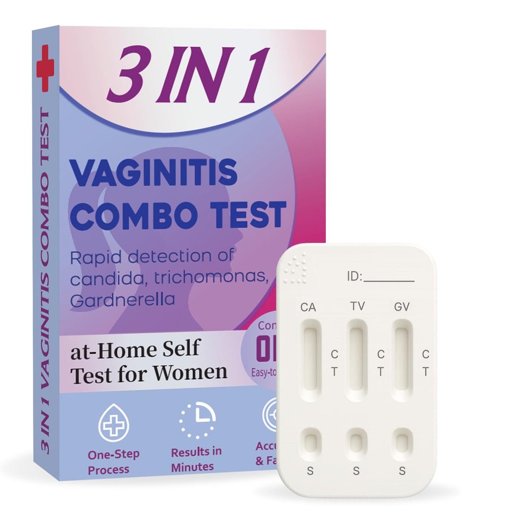 Vaginitis Test Kit packaging for discreet at-home testing and privacy.