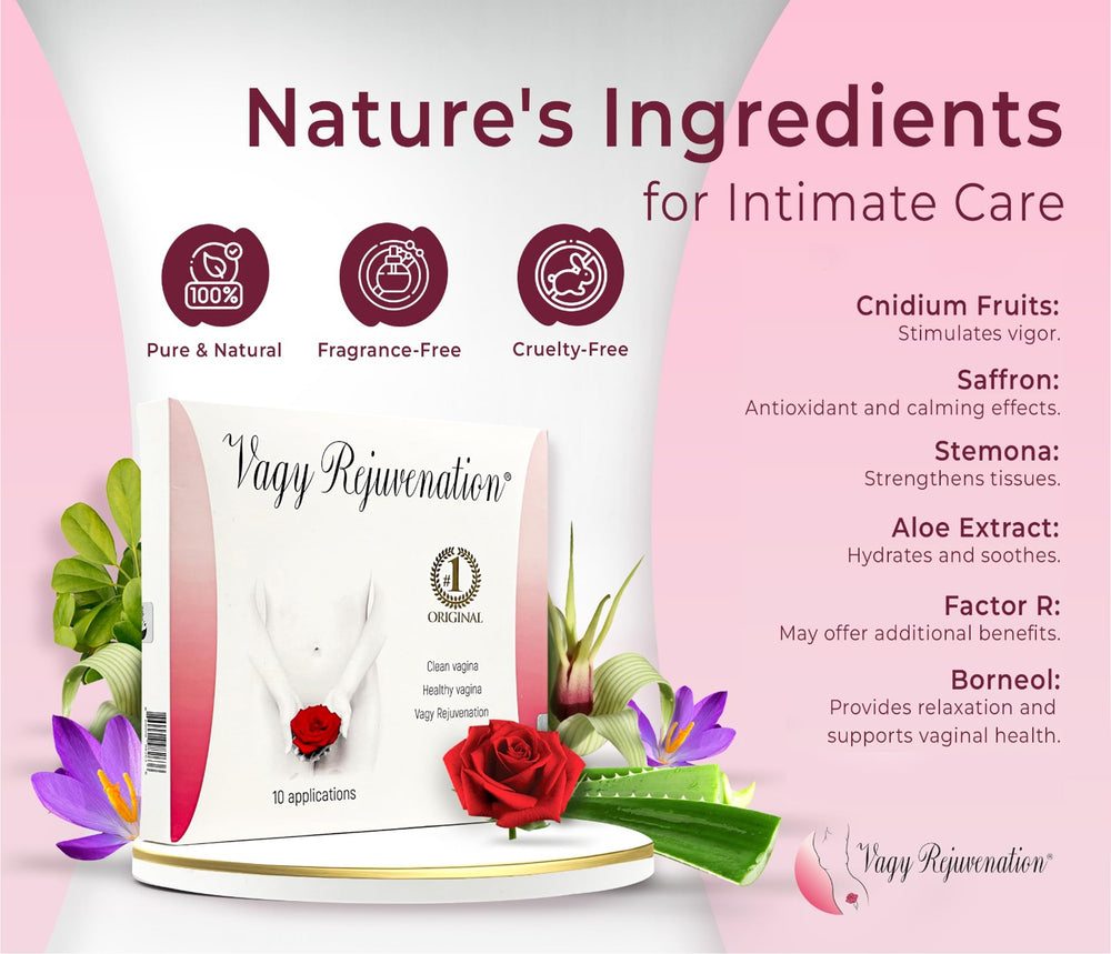 Vagy Rejuvenation Herbal Gels natural ingredients promote gentle comfort