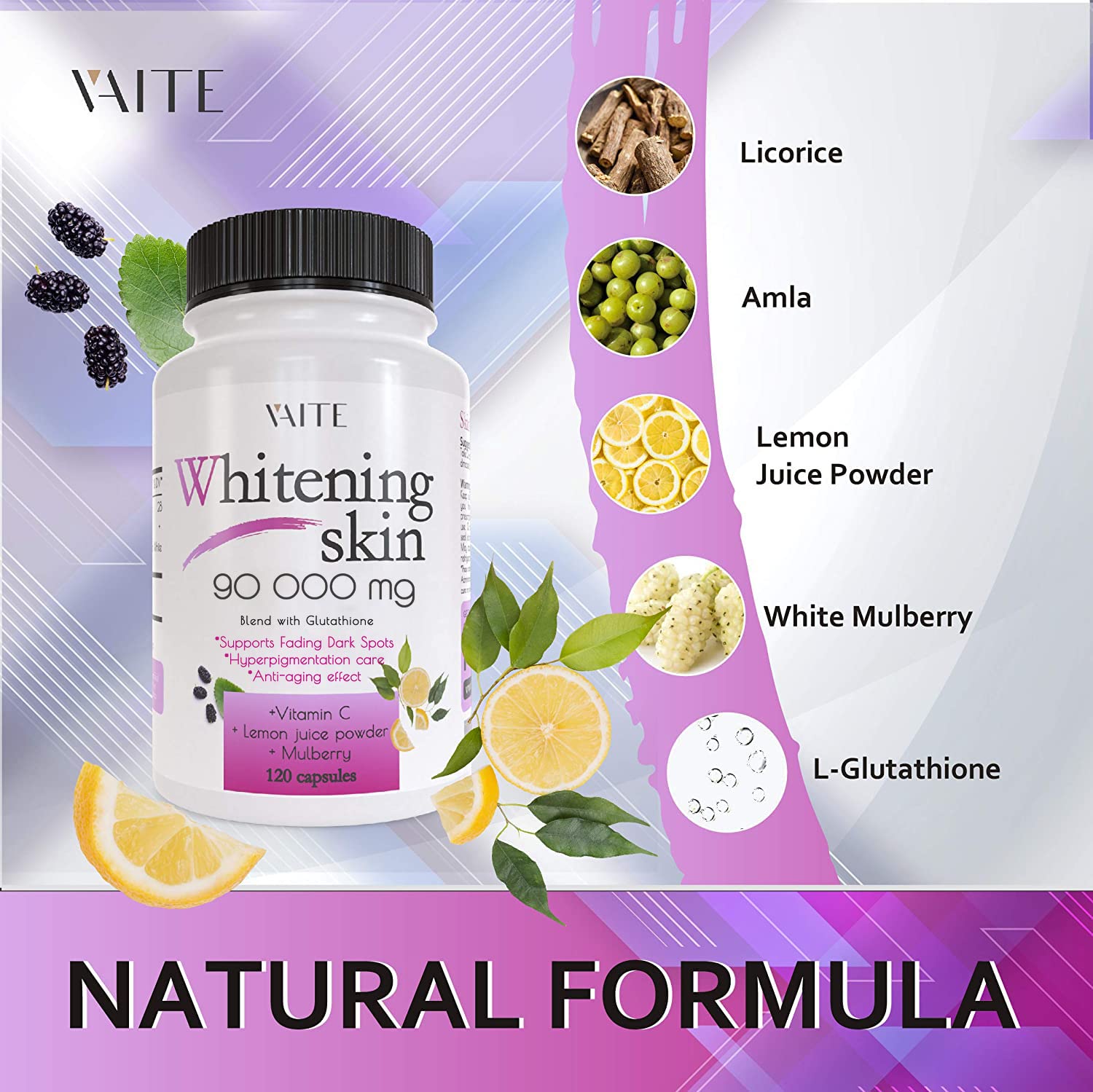 VAITE packaging vegan-friendly communicates clean, plant-based skincare from within.