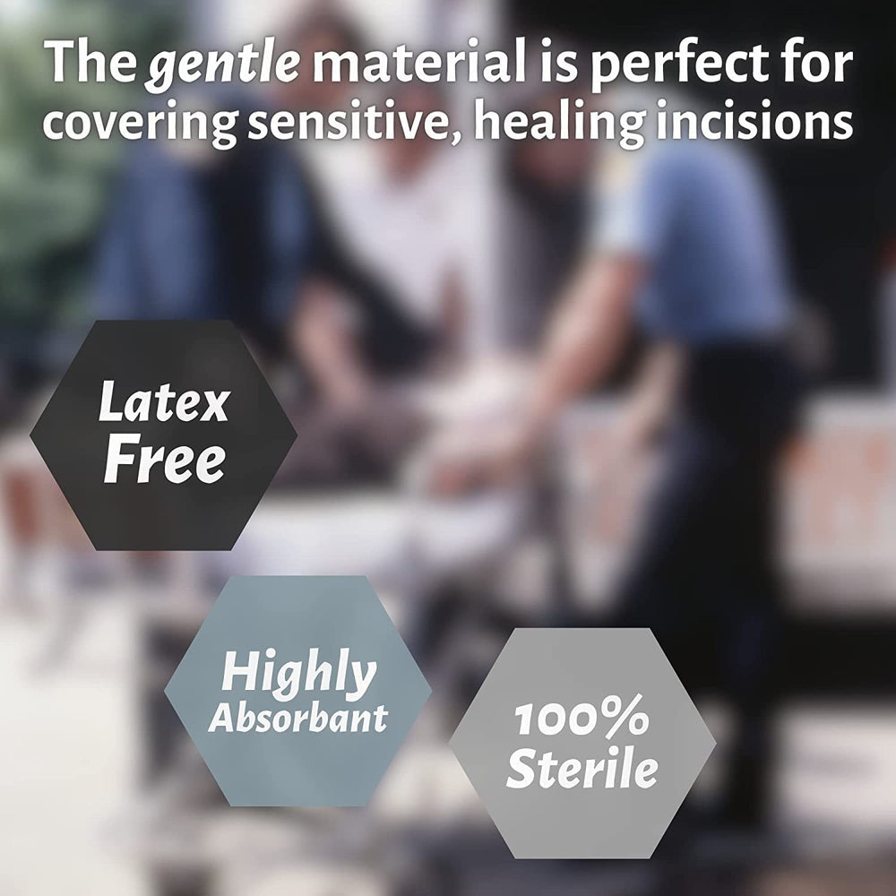 Soft nonwoven cover on Vakly pad provides gentle contact with sensitive skin
