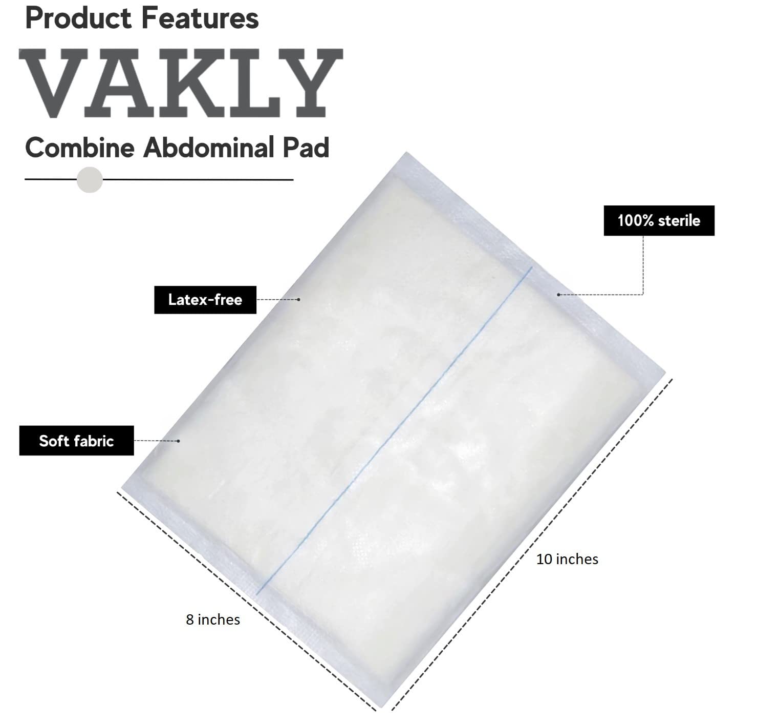 Vakly ABD Combine pads in sterile wrap for clean, on-the-go care.