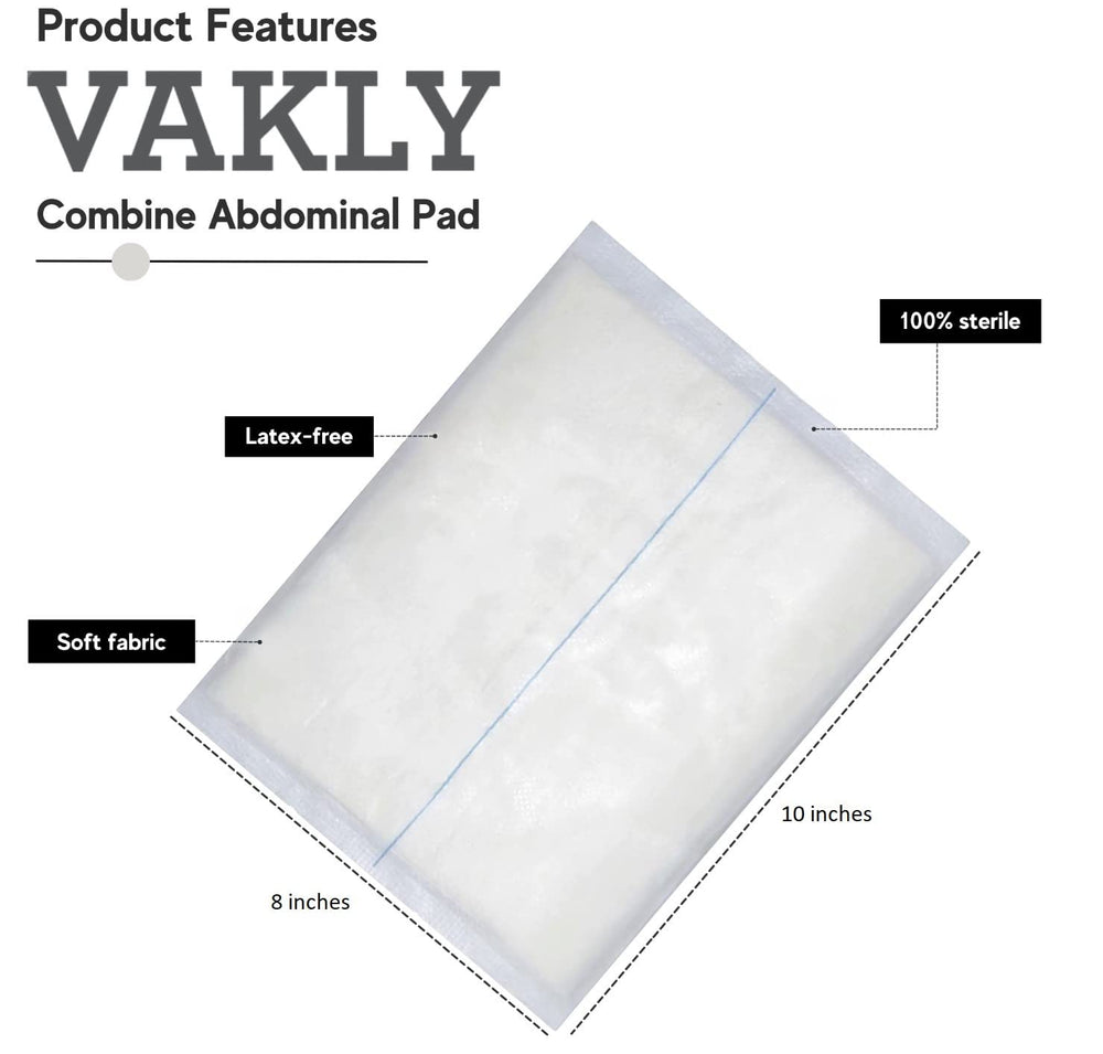 Vakly ABD Combine pads in sterile wrap for clean, on-the-go care.