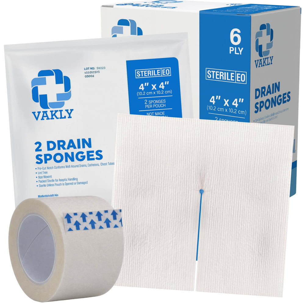 Vakly gasa split 4x4, absorbente y lista para drenaje