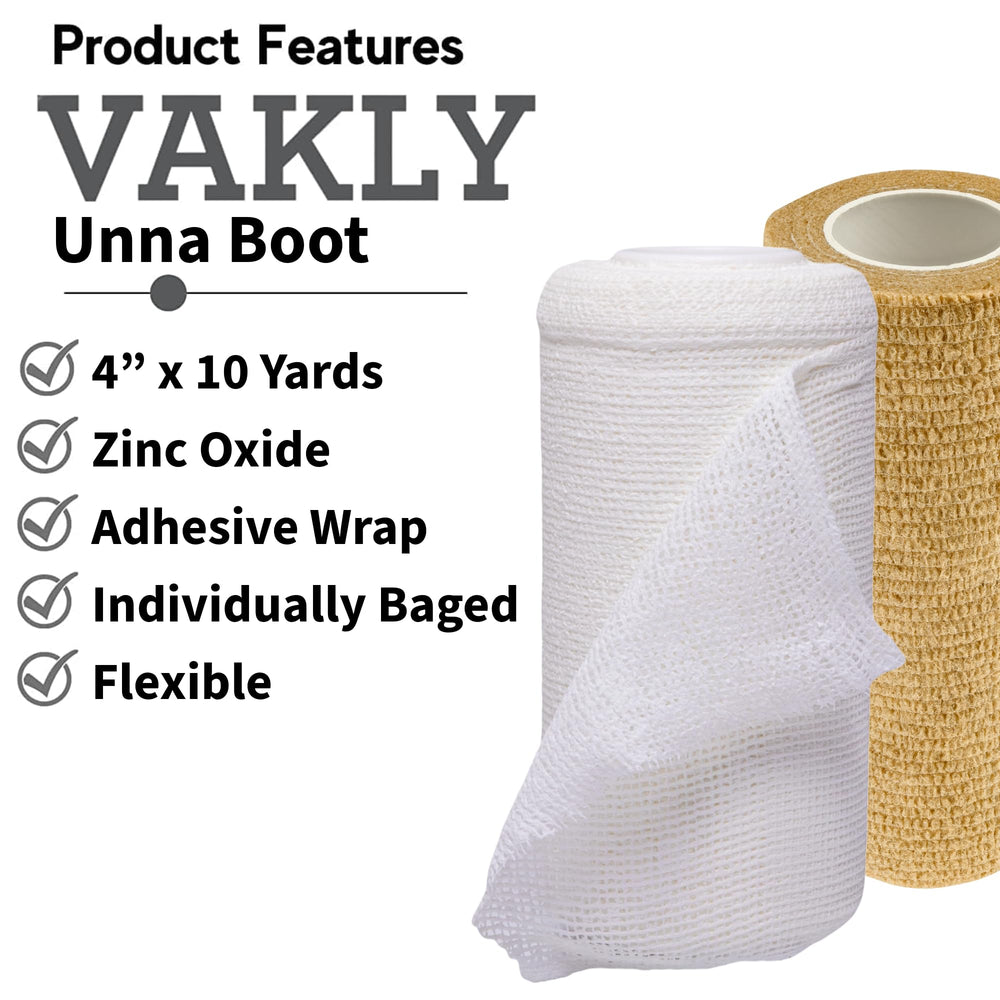 Vakly 4 inch cohesive bandage for secure, reliable wrapping