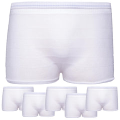 Vakly disposable underwear with knit mesh high waist for comfortable recovery.