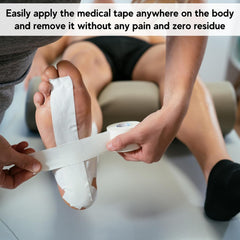 Vakly latex-free hypoallergenic tape protects fragile skin during care.