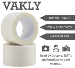 Vakly paper tape tear-by-hand for quick size adjustments