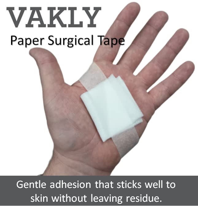 Vakly paper tape supports wound care during activity with lightweight protection