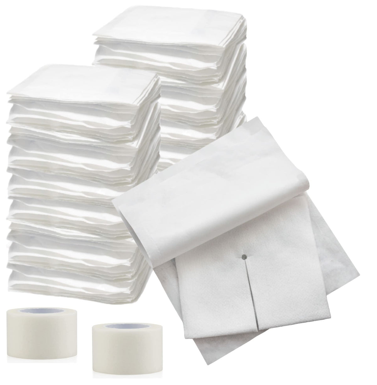 Vakly split drain gauze 2x2 pre-cut for easy IV and tube coverage